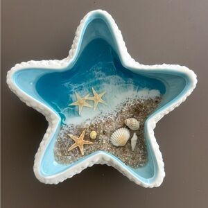 Starfish Beach Themed Ceramic Dish